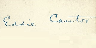 Cat. #00080323:  EDDIE CANTOR