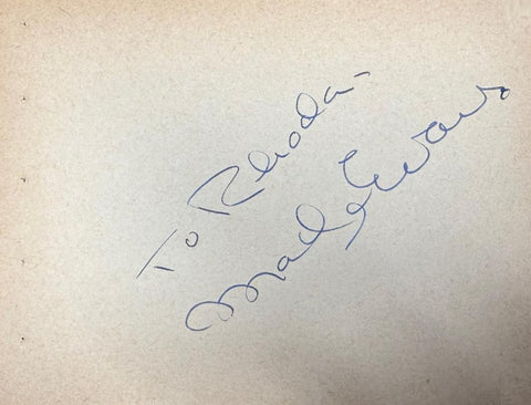 Cat. #0013421123:  MADGE EVANS