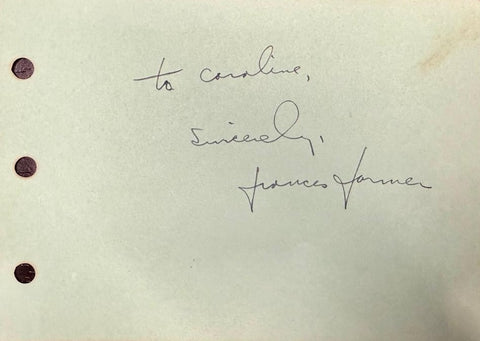 Cat. #0013454212:  FRANCES FARMER