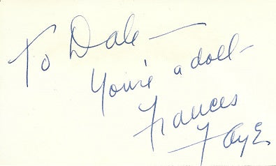 Cat. #0013453:  FRANCES FAYE