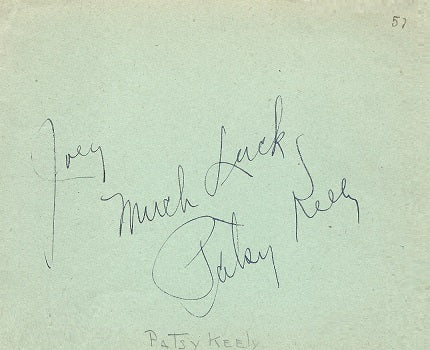 Cat. #00158542312:  PATSY KELLY