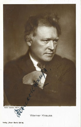 Cat. #00159431:  WERNER KRAUSS