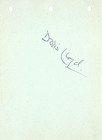 Cat. #0016425312:  DORIS LLOYD