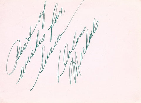 Cat. #0016922132:  DOLORES MICHAELS