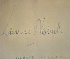 Cat. #0018911123:  LAURENCE NAISMITH