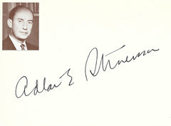 Cat. #00403120:  ADLAI STEVENSON