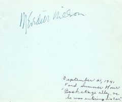 Cat. #005853:  MEREDITH WILLSON